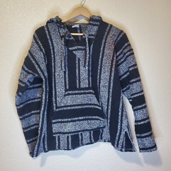 Jerga Sudadera Pilotzi Vintage Baja Blanket hoodie, Size L - Picture 1 of 5
